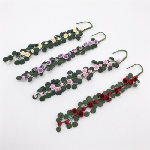 Durable Plastic Simulation Rose Skewers 1:12 Finished Flower - Photo 1/13