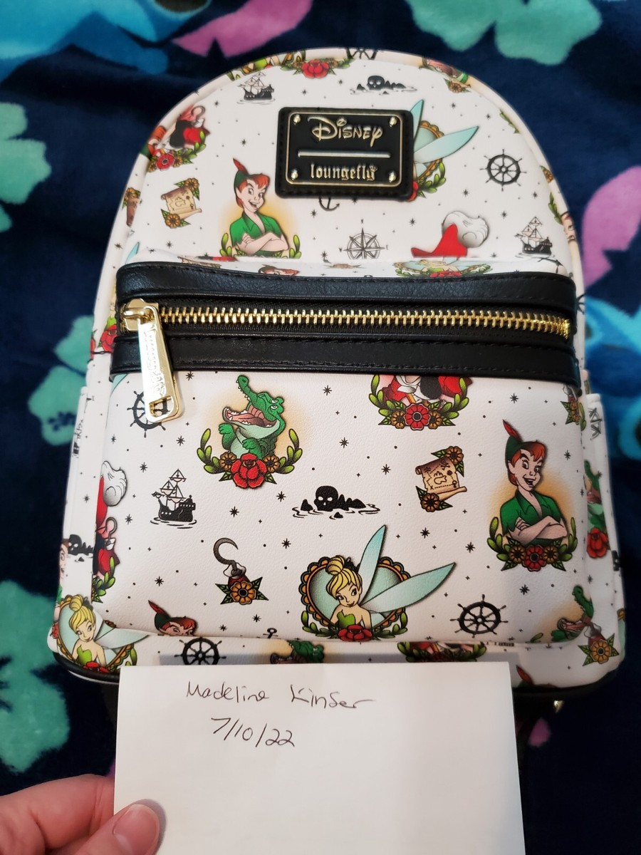 Loungefly Disney Peter Pan Tattoo Print Mini Backpack NWT | eBay display picture 1