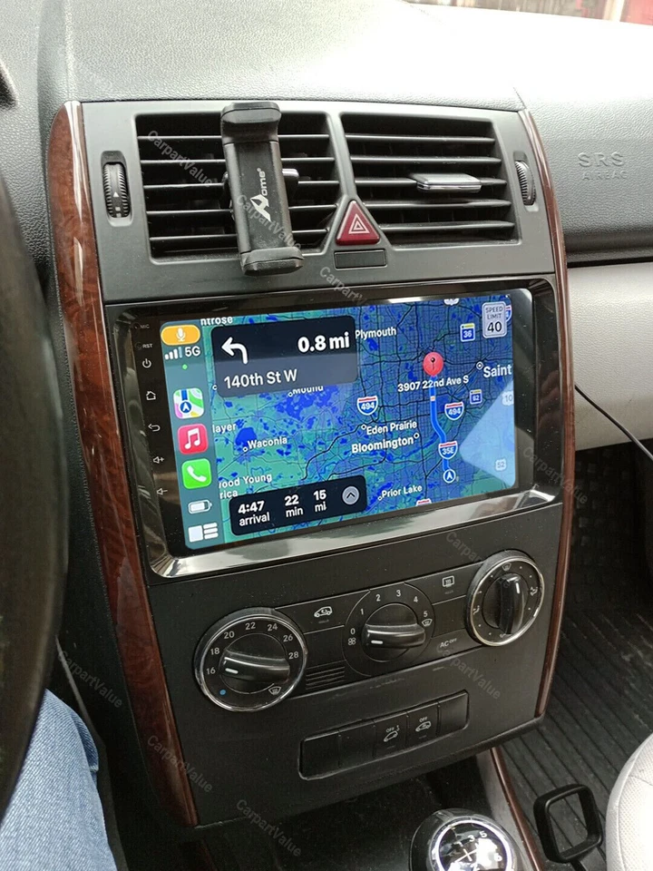 CarPlay Radio Stereo GPS For 2004-2012 Mercedes-Benz A-Class W169, B-Class W245 - Image 2 of 4