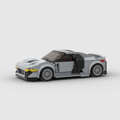 Audio R8 MOC Brick Car Speed Champions City Racing Fast and Furious