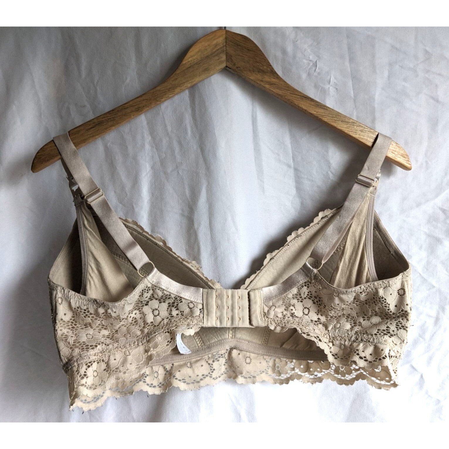 MOMCOZY Nude Nursing Bra Floral Lace Size 40E eBay