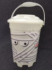 Whirley Krispy Kreme Doughnuts Donuts Halloween Mummy Pail Bucket Glow in Dark