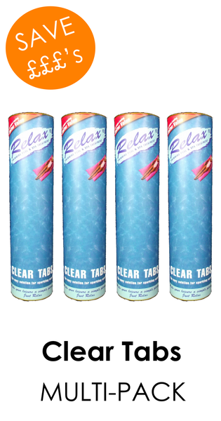 Relax Clear Tabs Pool Clarifier Flocculent 32 x 100g tablets