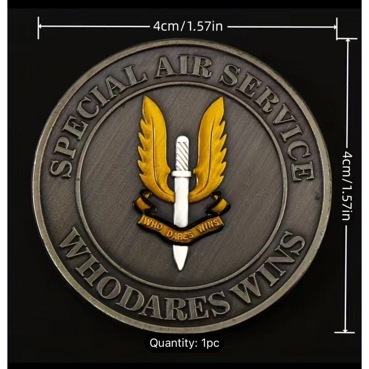 イギリス国防省 特殊部隊指令部 DSF チャレンジコイン Amazon | アメリカ米軍海軍シール特殊部隊ユニット7シールチーム