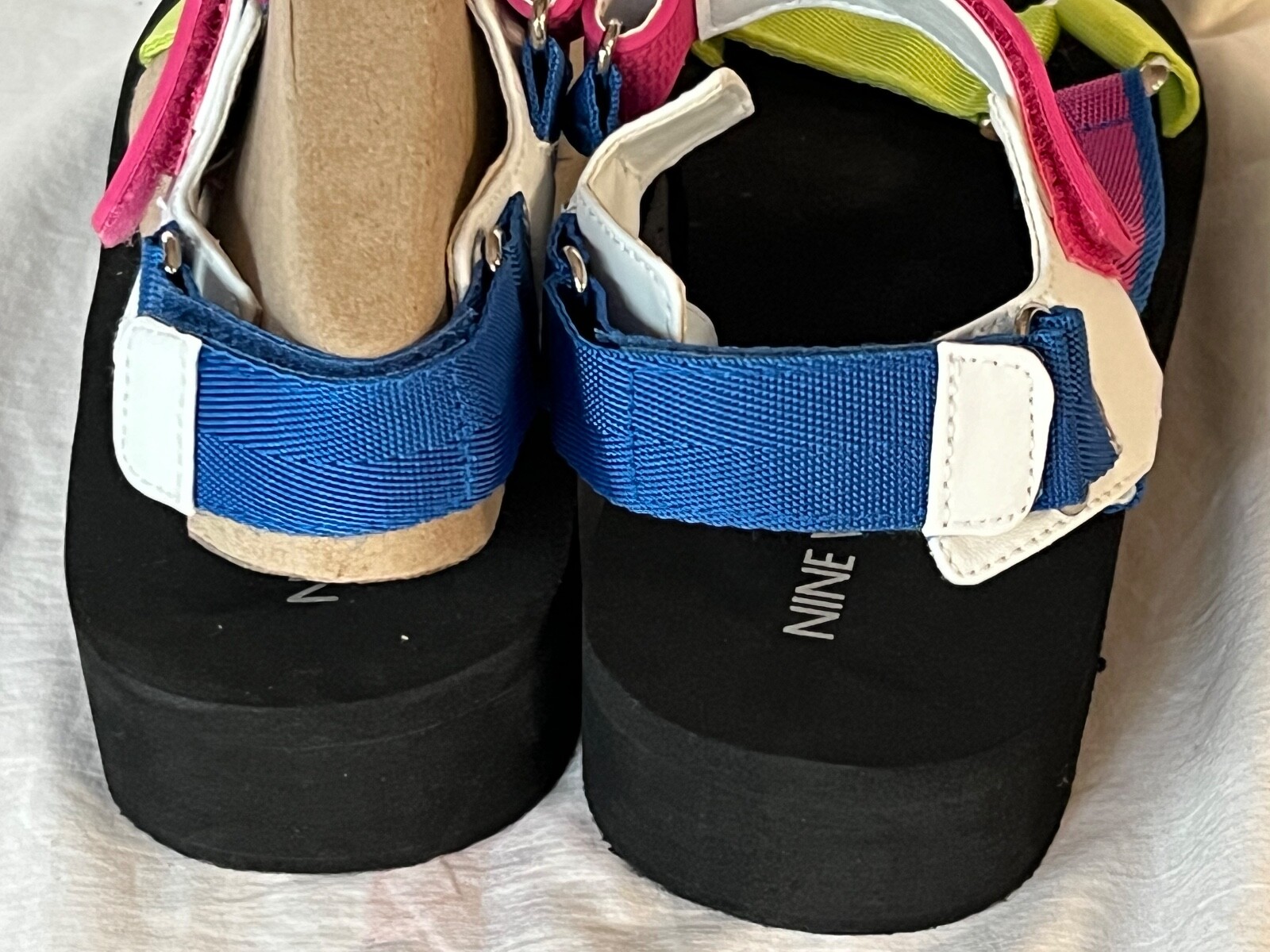 Nine West strappy sandal Women's size 7 Multi NEW Flat image 5