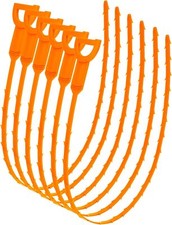 6PCS Drain Clog Remover Tool, Hari Cleaner Hair Cather Orange