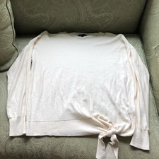 J. Crew Ivory Tie Front Sweater orig. 79 