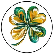 SHAMROCK ST PATRICKS DAY ENVELOPE ENVELOPE SEALS LABELS STICKERS PARTY FAVORS