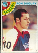 1978-79 OPC NEW YORK RANGERS RON DUGUAY ROOKIE CARD #177 NR-MINT/MINT CONDITION. rookie card picture