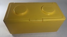 Vintage Plastic Yellow Chubs Baby Wipes Lego Stackable Storage Container