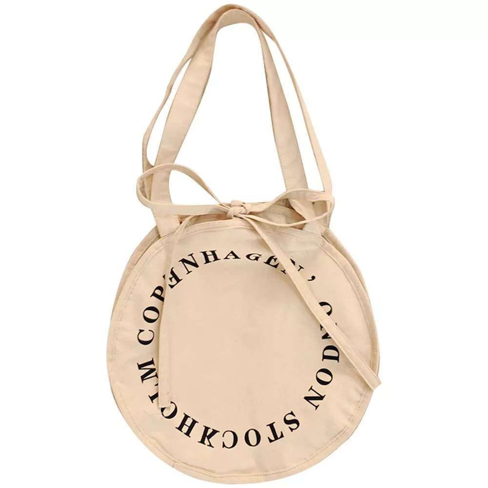 Round tote cheap bag