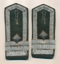 WWII German Heer jacket shoulder board set strap early reichswehr uniform estate