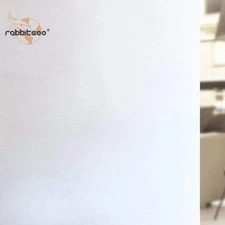 rabbitgoo White Window Film Opaque Privacy Static Cling Sticker Heat Control