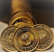 Gem Unc Roll (50) Bahrain AH1420 (2000) 10 Fils~Last Year~Palm Tree~Free Ship