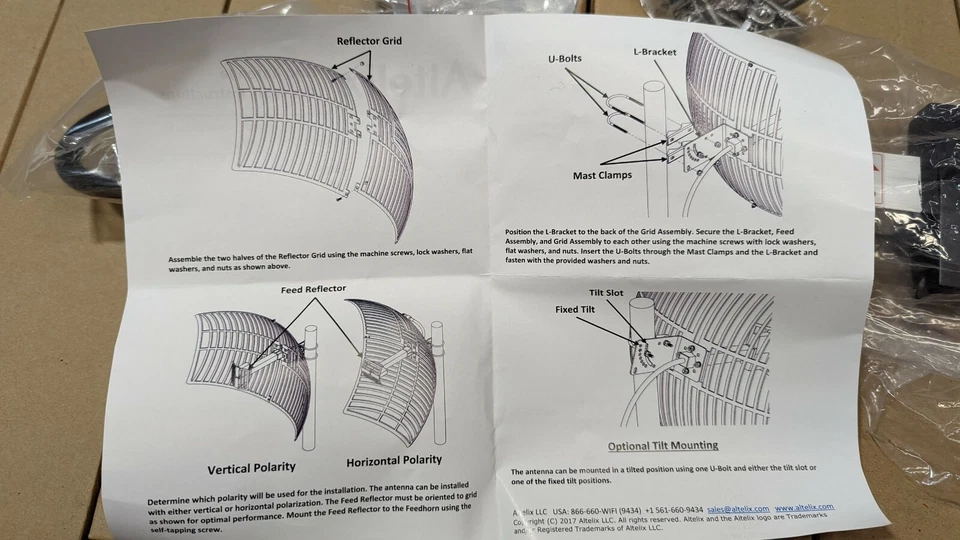 2.4GHz 802.11 24dBi WiFi Parabolic Grid Antenna USA parts 2.3 2.5GHz Mailed - Image 3 of 4