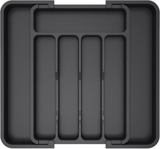 Silverware Drawer Organizer Expandable Utensil Cutlery Tray for Kitchen
