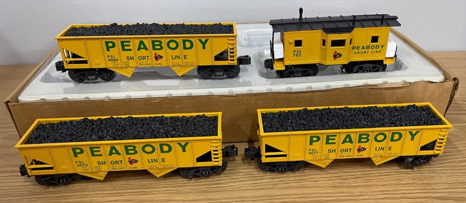 K-line K622-8012A Peabody Short Line PSL Freight Car O O-27 Gauge Train 4-Pack - Image 4 of 4