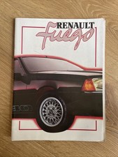 Brochure Catalogue RENAULT FUEGO Turbo - GTL GTS TL - Coupé Vintage 1980s