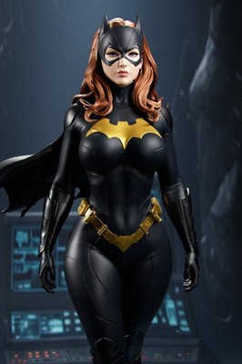 Batgirl, DC, 1/4-1/24, Figur, Unbemalt, 3D-Druck, Statue, Abe3D, MFW