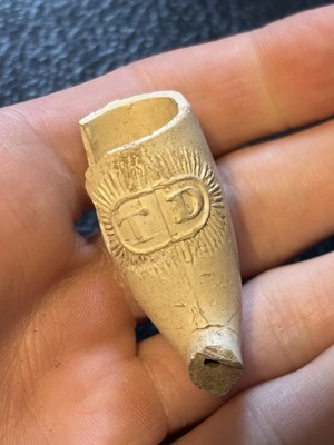  T.D.  Colonial Clay Pipe Bowl With Owners Initials  T.D.  Dug Relic/Artifact