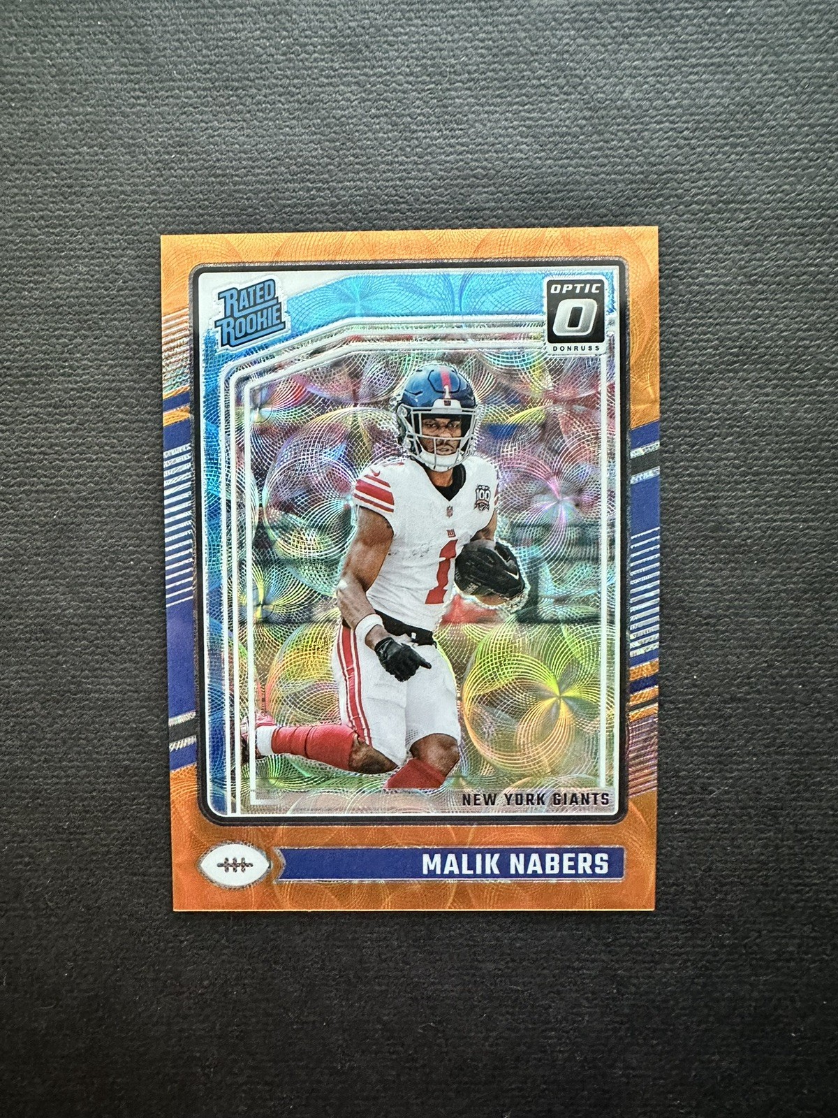 2024 Optic Malik Nabers Rated Rookie #271 Orange Scope /79 RC SP