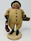Vintage Cody Foster Snowman Folk Art Figurine ESC Trading Co Primitive 8"