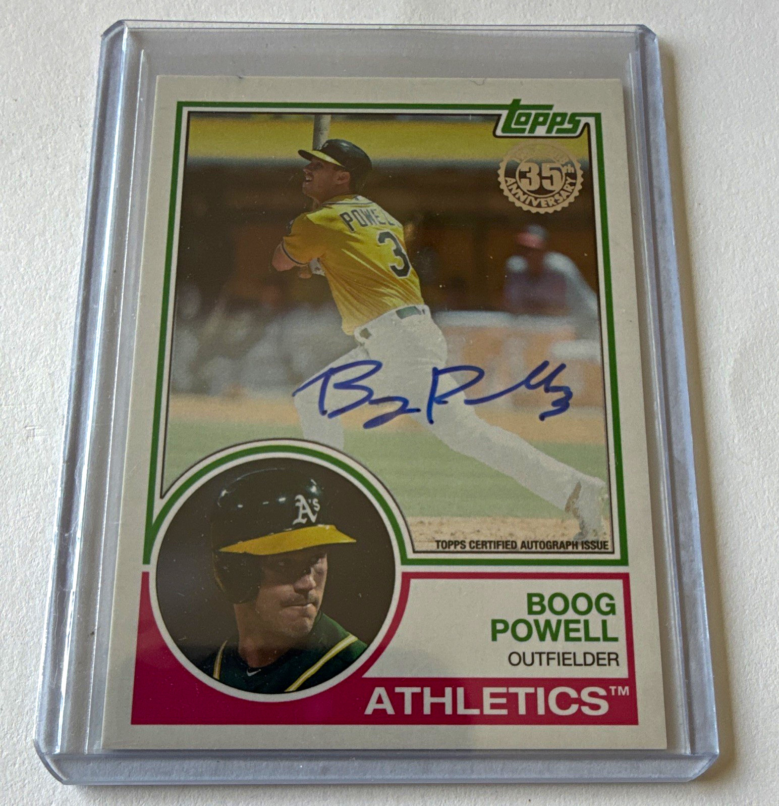 Boog Powell #83A-BP 2018 Topps 1983 Topps Baseball 35th Anniversary Autographs