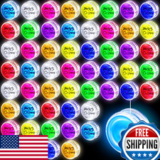 54 Pcs LED Light Up Yo-Yo for Kids, Responsive Trick Ball, Beginner Friendly