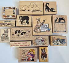 You Pick Vintage Rare Cat Kitten Rubber Stamps PSX Stampede Co-motion 80s 90 HTF