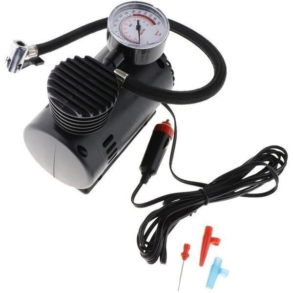 Psi Mini Compressore Aria 12V Auto Pompa Portatile Gonfiatore Pneumatici con Manometro - Immagine 1