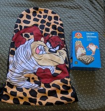 Vtg Tasmanian Devil Taz Single Car Seat Cover Fleece Looney Tunes 2000 Cheetah