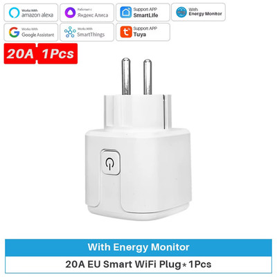 Tuya Smart Plug Wifi EU 16A/20A Smart Steckdose Mit Power Monitor Timing Smart L