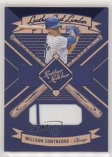 2019 Panini Leather & Lumber and Triple Relics Blue Willson Contreras 0b3