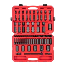 Tekton SID92408 1/2" Drive 12-Point Impact Socket Set, 78-Piece