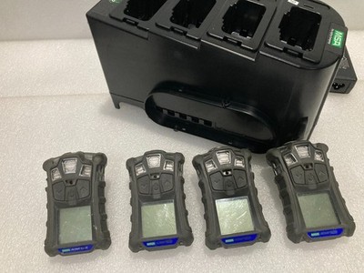 Lot Of 4 MSA Altair 4XR Multi Gas Meter Gas Detector LEL, O2, CO, H2S + Charger