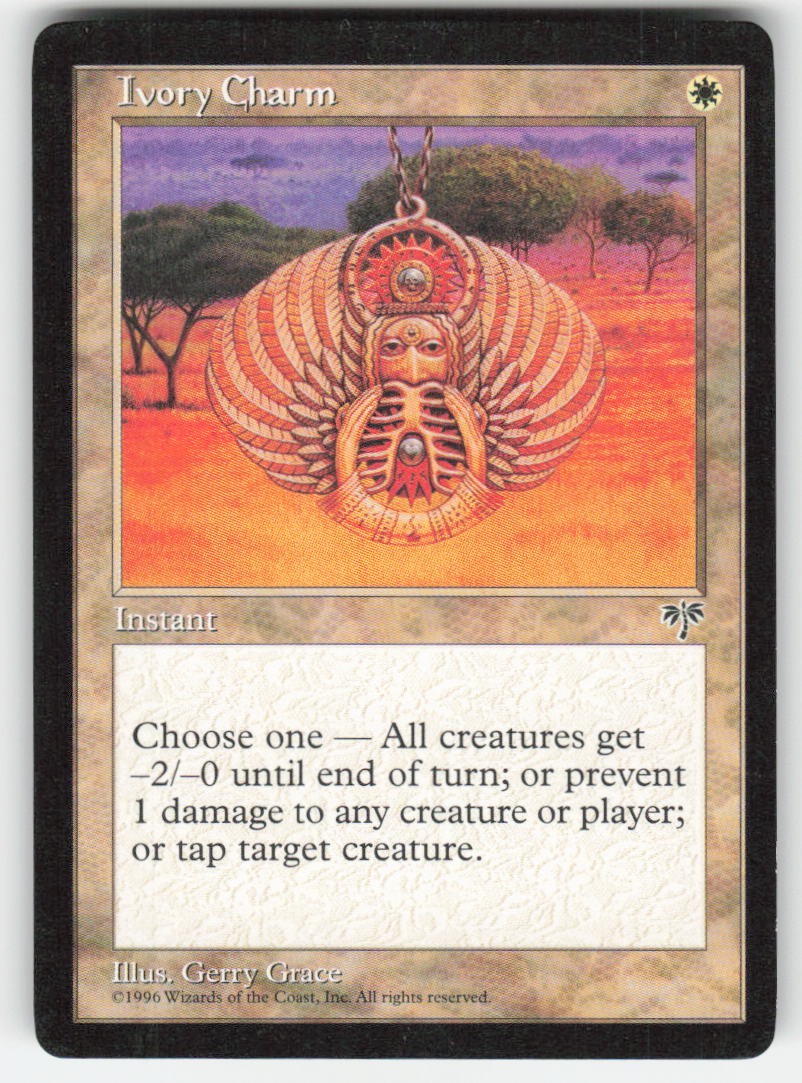 1996 Ivory Charm Mirage MTG