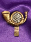 Genuine WW1/2 KOYLI Kings Own Yorkshire Light Infantry BiM Cap Badge slider
