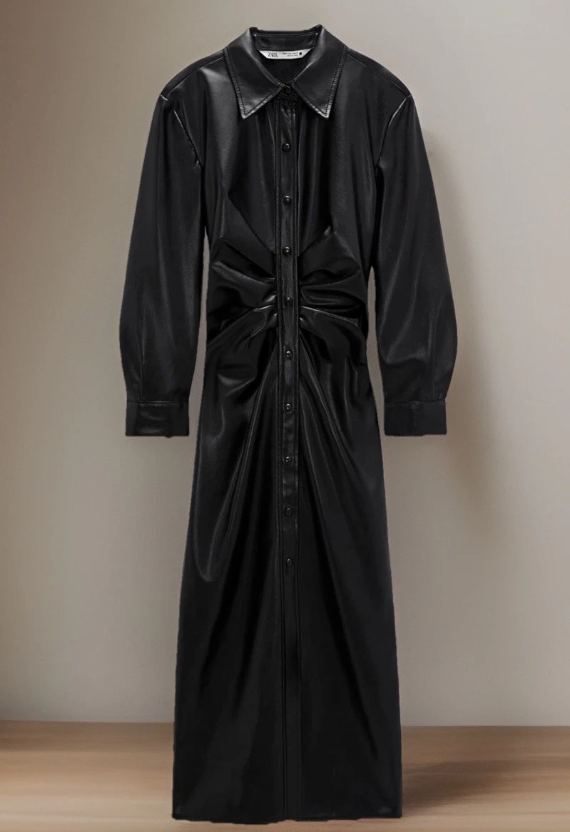 Zara Faux Leather Dresses for Women for sale | eBay