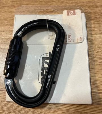 Petzl Am'D Twist Lock Carabiner Asymmetrical Aluminum BLK M34A RLN New with Tags