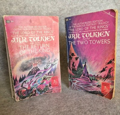 JRR Tolkien The Two Towers and The Return Of The King 1967 Paperback Vintage