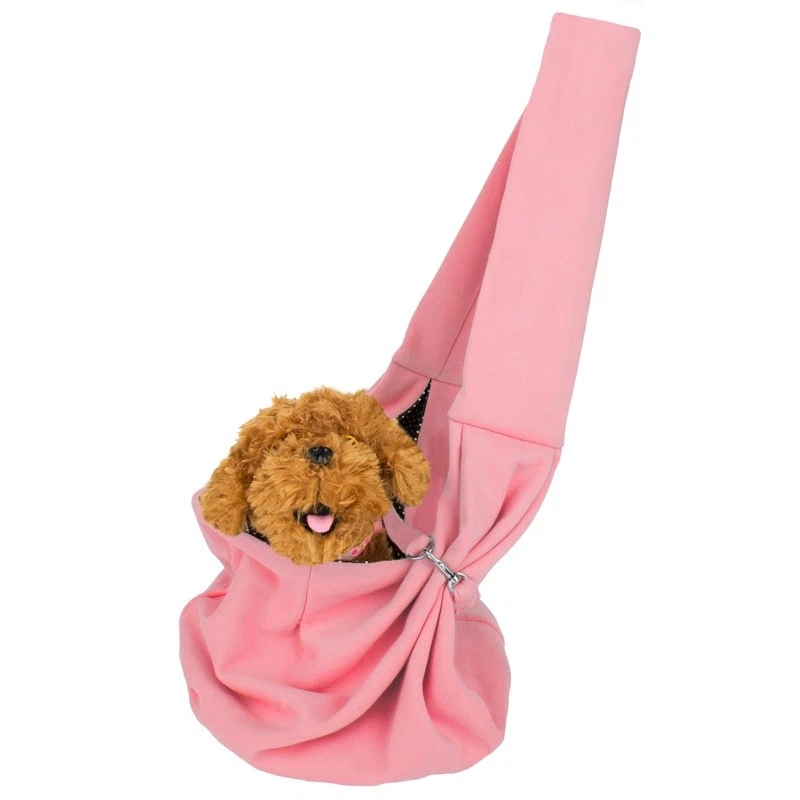 Manos Libres Mascota Eslinga Portador Correa Ajustable Gancho de Seguridad Perros Pequeños Gatos Nuevo Foto 3 de 4