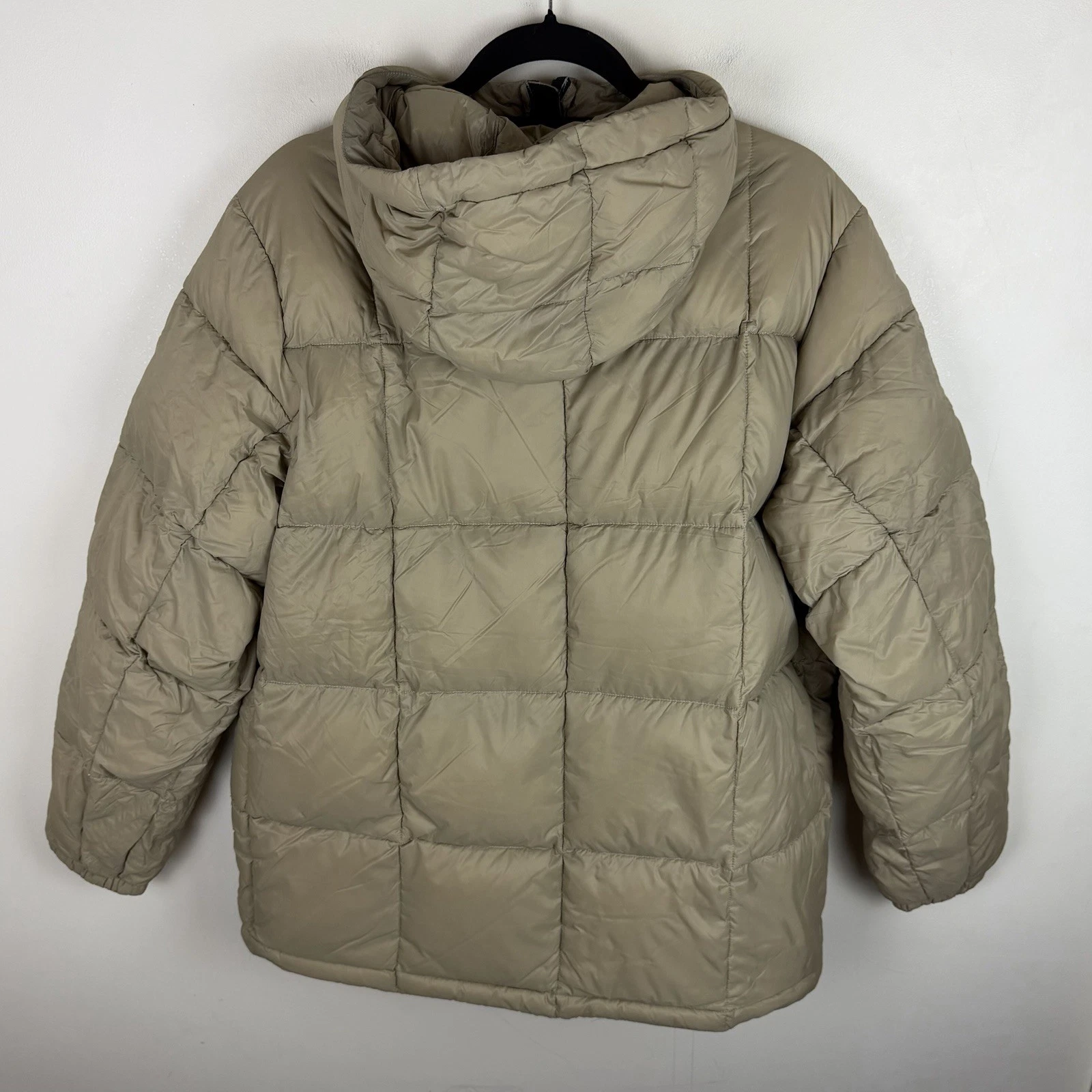 Taion Puffer Jacket Mens Medium Beige Mountain Volume Hooded Down Jacket BNWT - product detail image 12