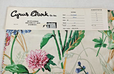 Cyrus Clark Floral Fabric Samples 5 Panels Cotton Teflon Finish Summer Pattern
