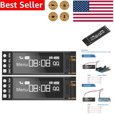IIC OLED Display 128x32 Resolution Self-Luminous for Arduino Pi