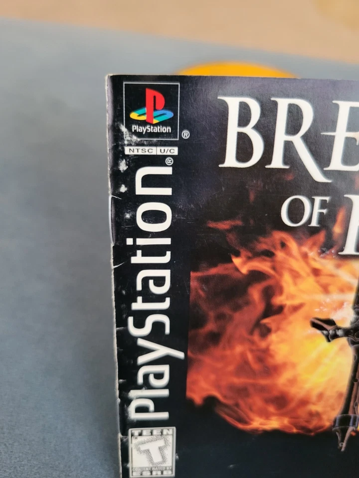 Breath of Fire III 3 Sony PlayStation, 1998 Original Etiqueta Negra Disco y Manual Foto 2 de 4