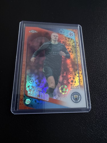 2026 Topps Chrome UCC Logofractor Man City Erling Haaland Numbered /25