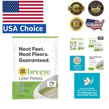 Purina Breeze Litter Pellets Refill - 4 Bags of Unscented 7 lb, Hassle-Free Care