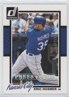 2014 Panini Donruss Press Proof Silver 77/199 Eric Hosmer #131 y0i