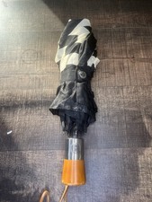 Umbrella Foldable Black and White Hand Held ShedRain Sun Shade