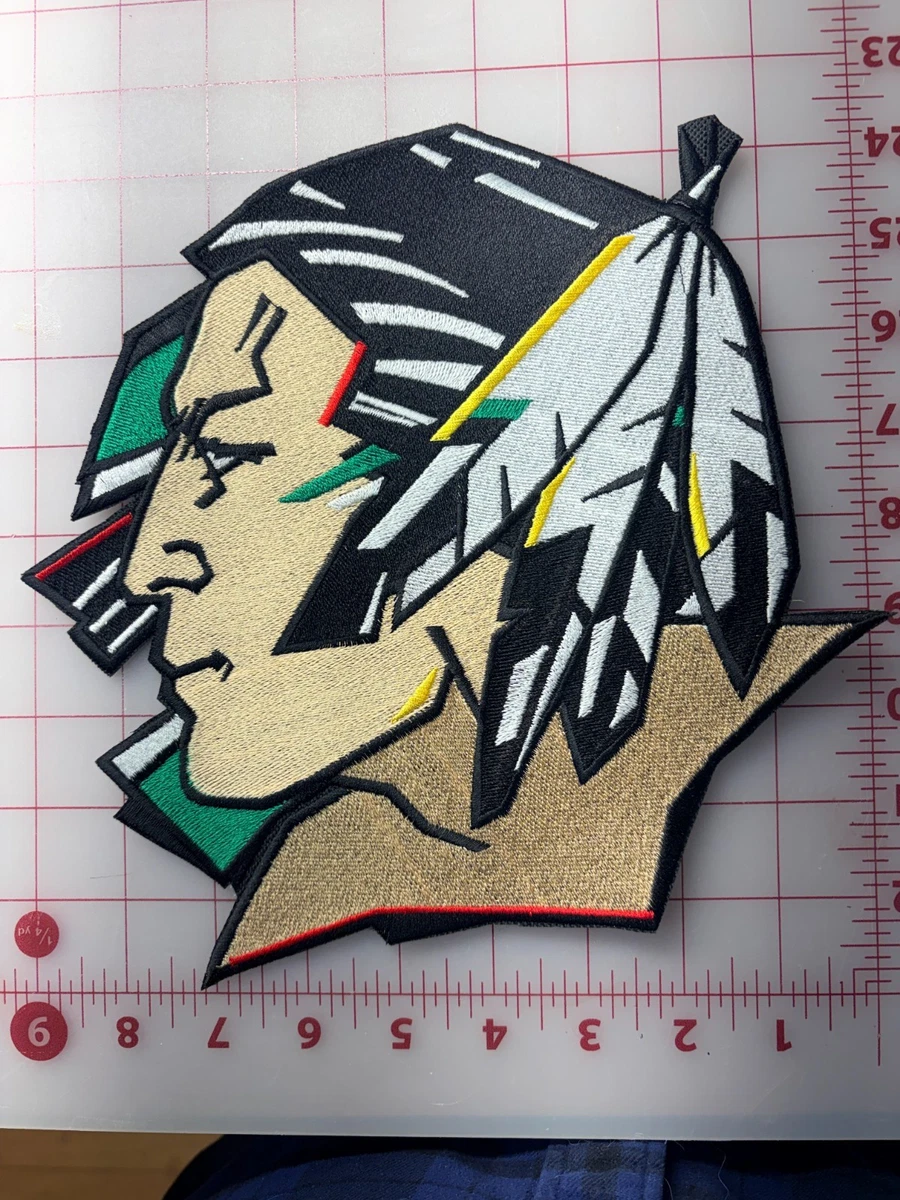 UND Fighting Sioux Iron-On Embroidered Patch – 3x3 Inches, Team Spirit